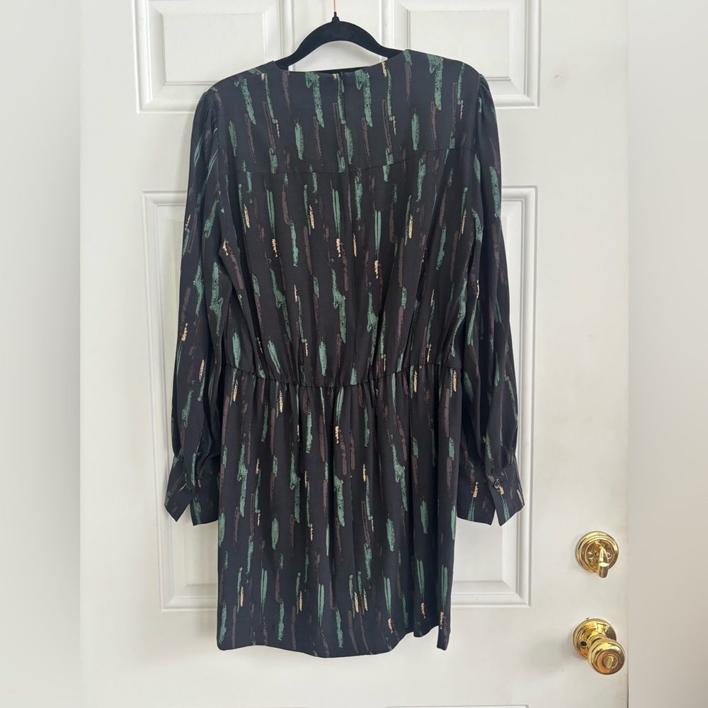 Zara Gabriela Abstract Patterned L/S Short Dress, Size Medium - Picture 11 of 15